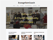 Tablet Screenshot of evangelismcoach.org